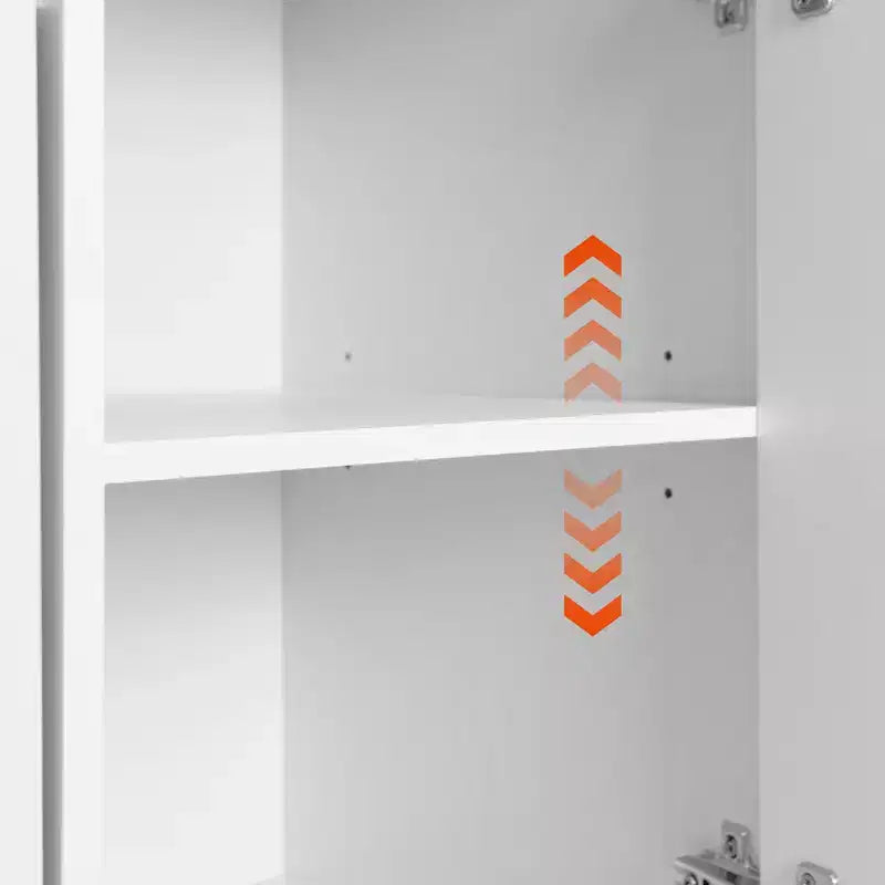 Isla de cocina con armario para guardar el cubo de basura y estante ajustable, carrito de cocina con ruedas y ala abatible, toallero y cajón