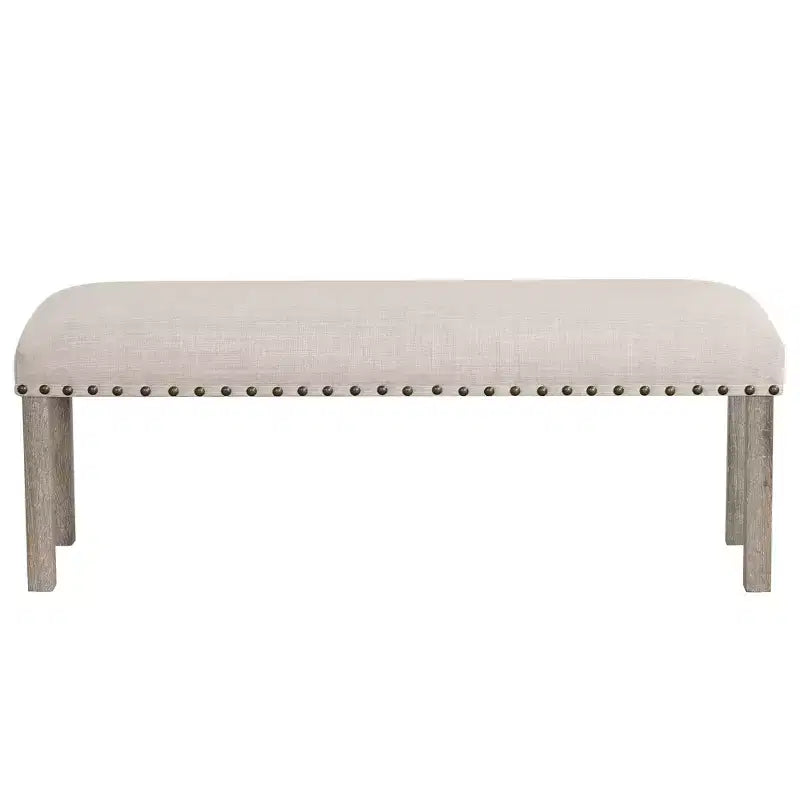 Banc de salle à manger rustique rembourré, banc pour chambre, salle à manger, salon ou entrée