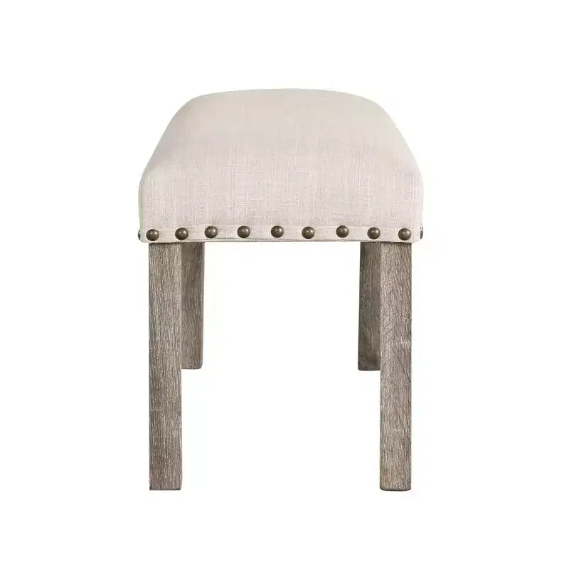 Banc de salle à manger rustique rembourré, banc pour chambre, salle à manger, salon ou entrée
