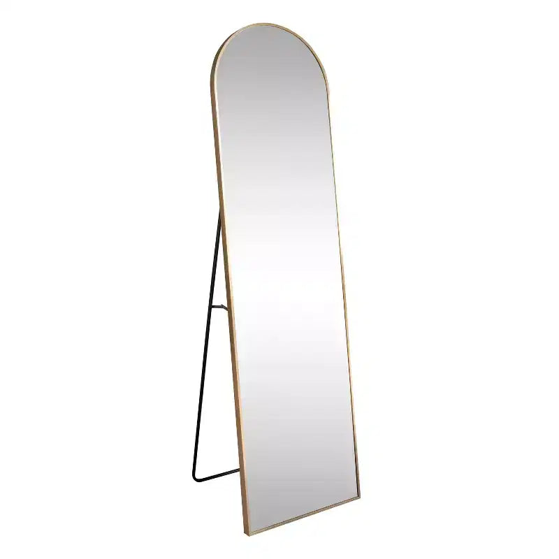Miroir sur pied pleine longueur avec cadre en métal