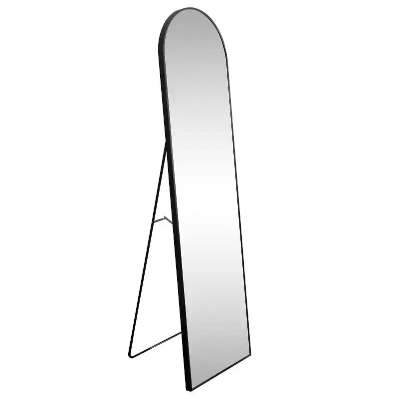 Miroir sur pied pleine longueur avec cadre en métal