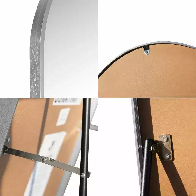 Miroir sur pied pleine longueur avec cadre en métal