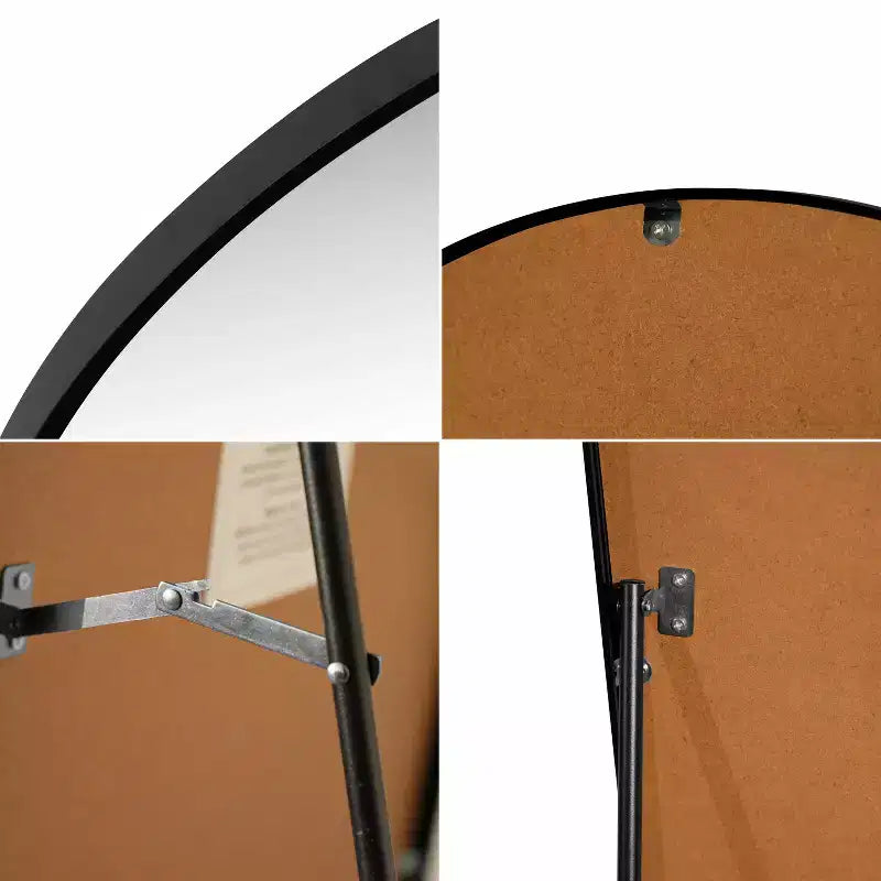 Miroir sur pied pleine longueur avec cadre en métal
