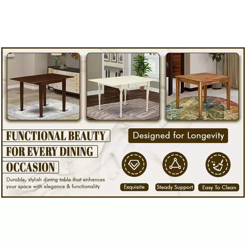 Table rectangulaire avec 12 rallonges papillon