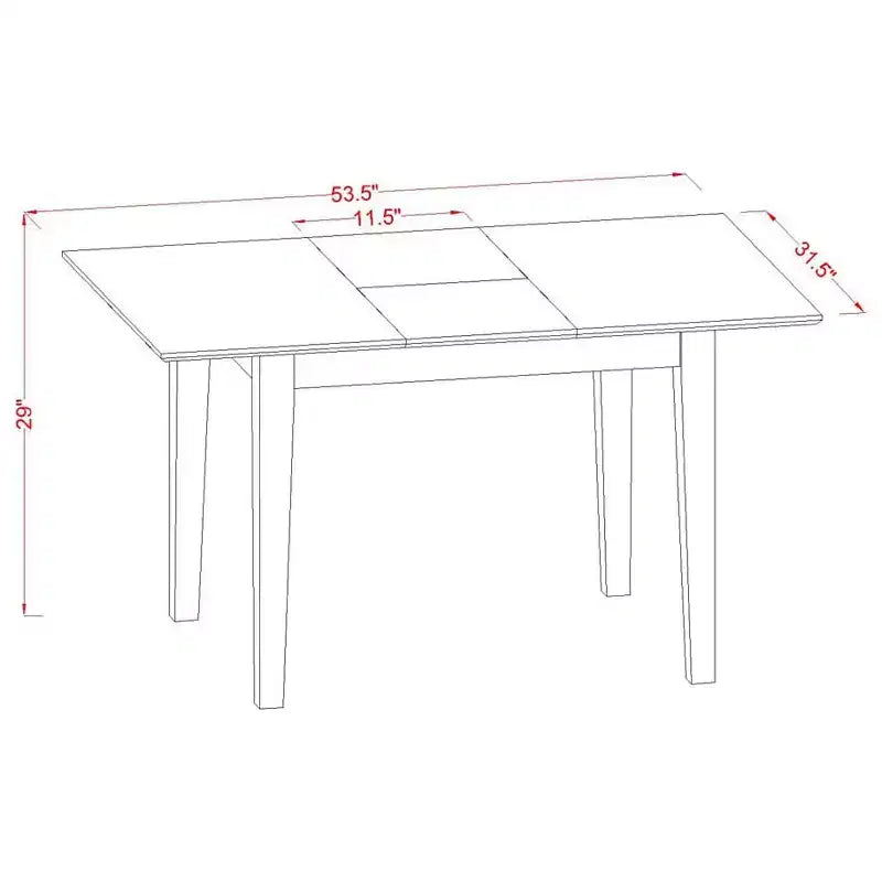 Table rectangulaire avec 12 rallonges papillon