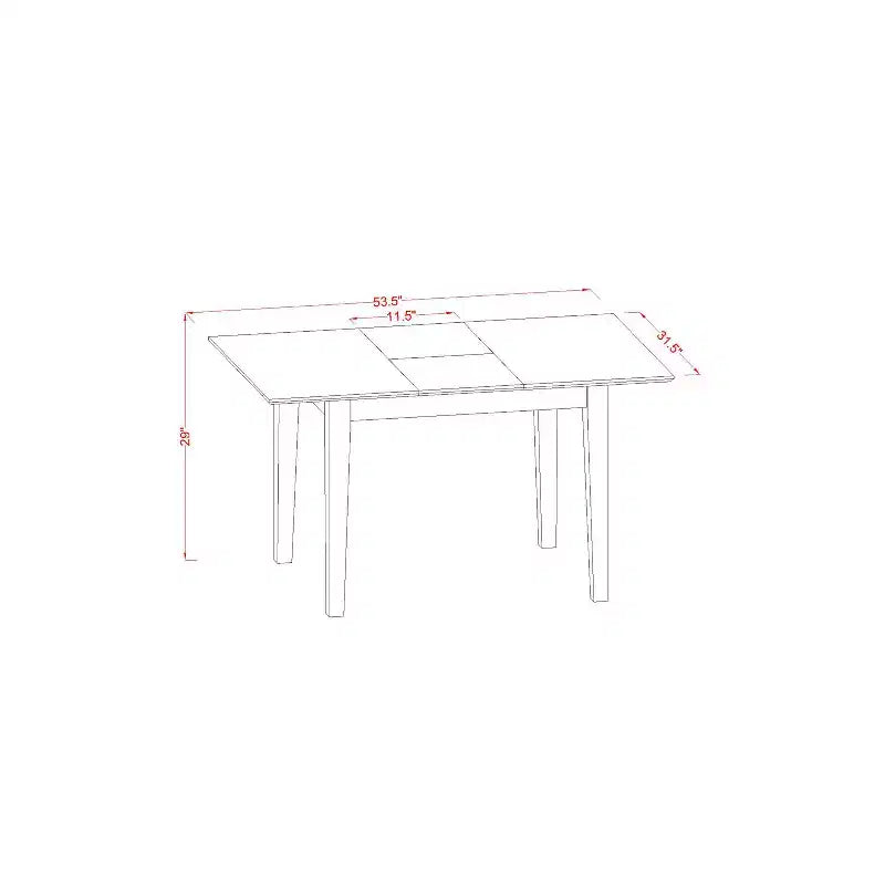 Table rectangulaire avec 12 rallonges papillon