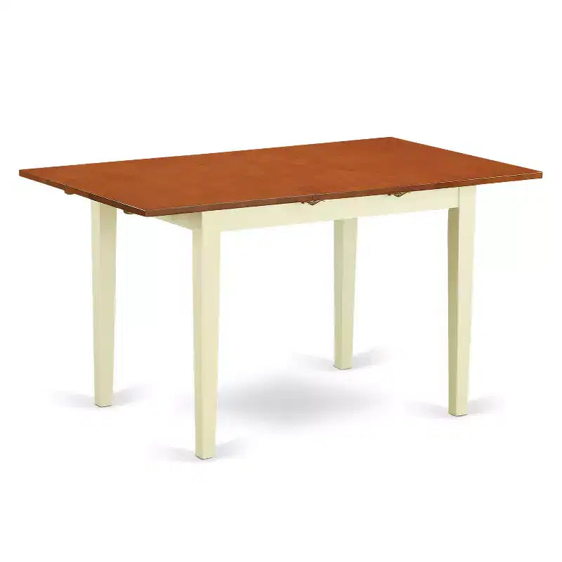 Table rectangulaire avec 12 rallonges papillon