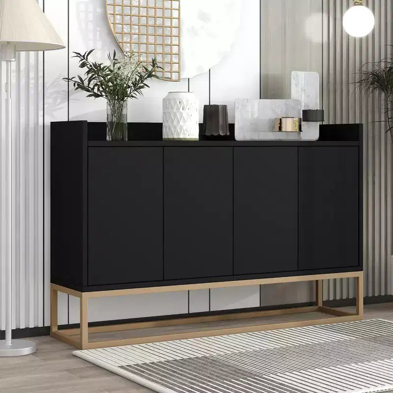 Buffet en bois de 47.2 po avec 4 portes