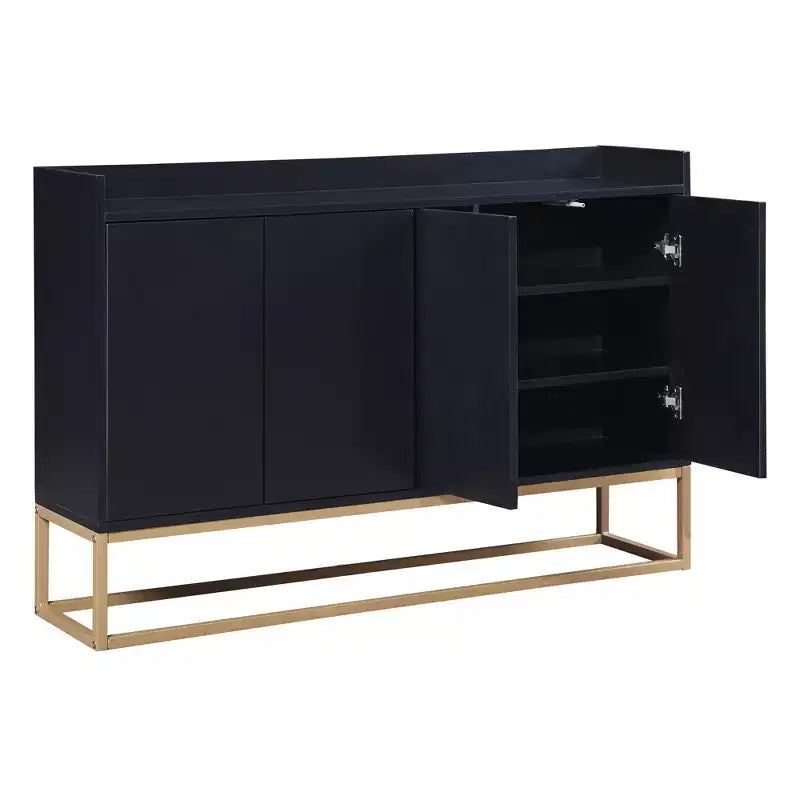 Buffet en bois de 47.2 po avec 4 portes
