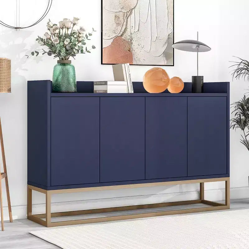 Buffet en bois de 47.2 po avec 4 portes