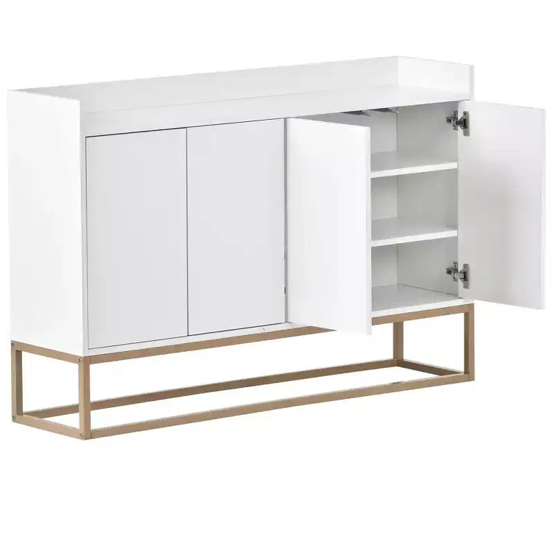 Buffet en bois de 47.2 po avec 4 portes