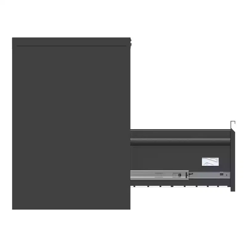 Classeurs, armoires de rangement métalliques noires à 3 tiroirs verrouillables pour le bureau à domicile, pour dossiers suspendus au format Letter/Legal/F4/A4